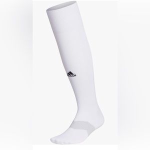 Adidas Unisex Adult Metro 5 Soccer Socks One Pair White Size Large New